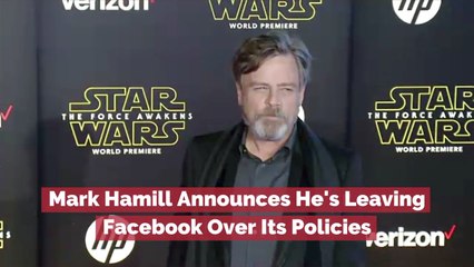 Mark Hamill Stands Against Facebook