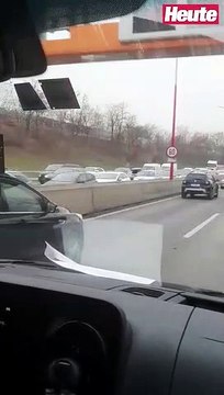 Riesiger Stau nach LKW-Crash auf Wiener Tangente