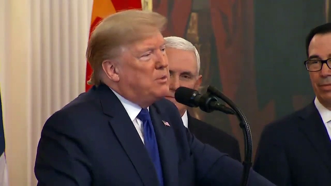 Trump signs partial trade deal with China