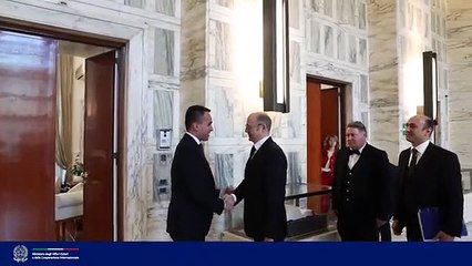 Bilaterale del Min. Di Maio con il Ministro dell’Energia, Parviz Shahbazov (16.01.20)