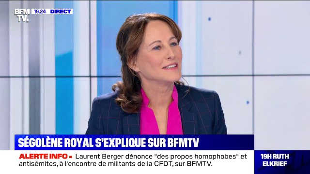 Ségolène Royal: La liberté d'opinion n'est jamais un dérapage