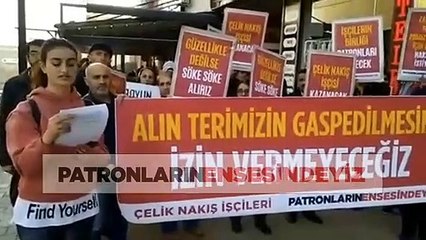 İzmir Çelik Nakış işçileri