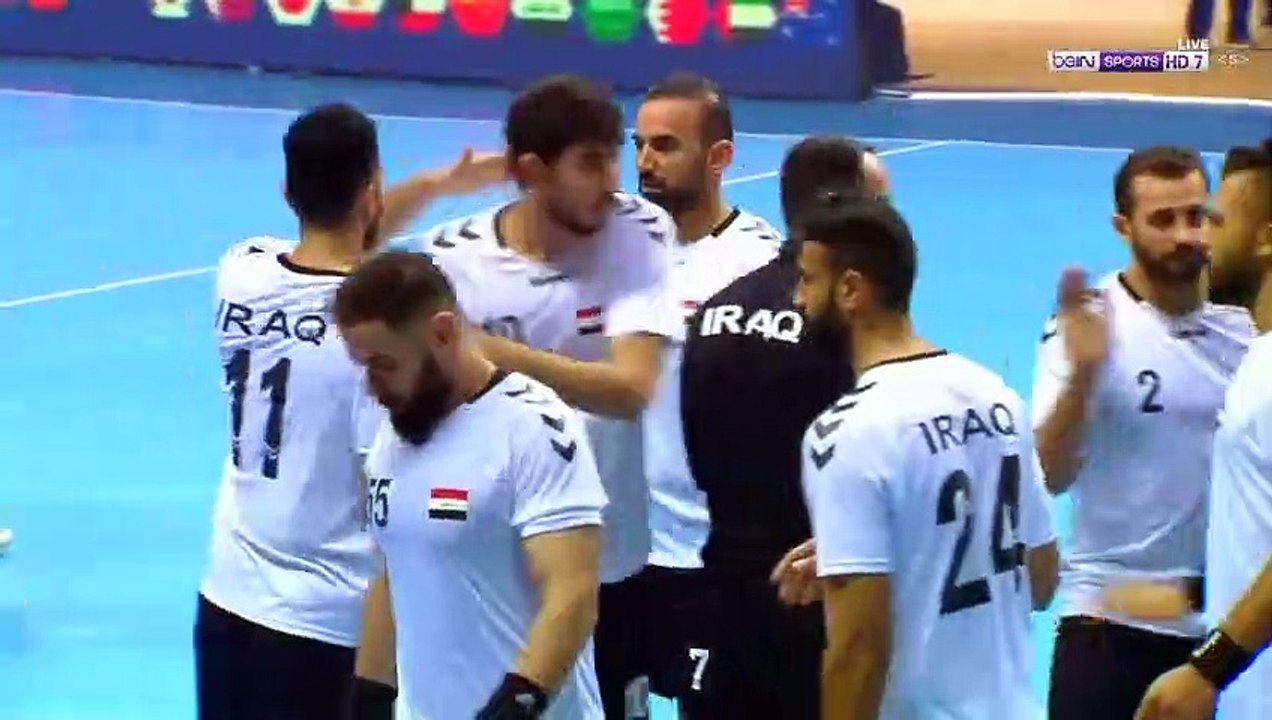 2020-01-16 مباراه منتخب العراق الوطني ومنتخب الكويت في بطوله كاس اسيا لكره اليد  الشوط الثاني