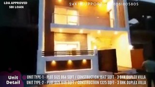 Villas in Gomti Nagar Extension | Gomti nagar extension 3 BHK Villas for sale | +91-8081805805