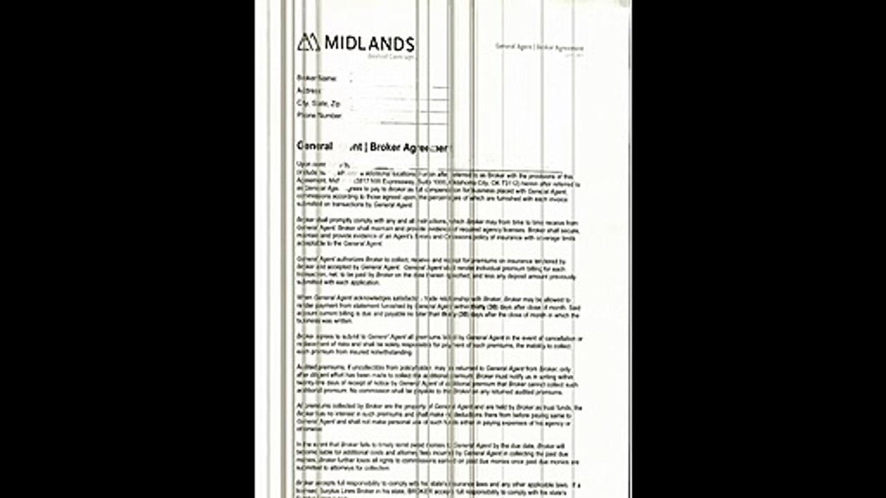 Midland broker agreement
