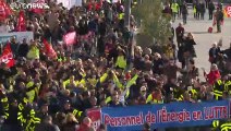 Sexta movilización de los huelguistas en Francia se enfrenta al desgaste de la ciudadanía
