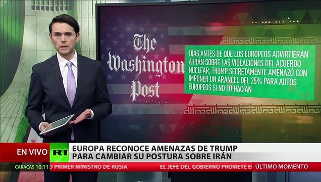 Alemania confirma que EE.UU amenazo a la Unión Europea con aranceles si continuaban apoyando el acuerdo nuclear con Irán