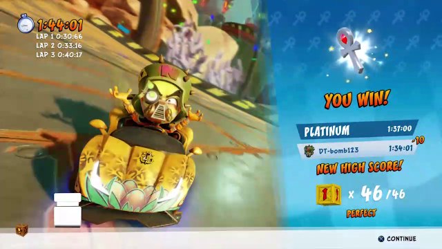 Megamix Mania Platinum Relic Rustland Grand Prix Crash Team Racing Nitro Fueled