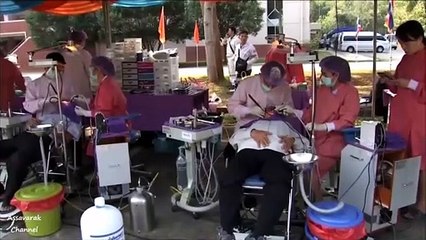 กรมพระศรีสวางควัฒนฯ เสด็จไปทรงเยี่ยมการปฏิบัติงานของหน่วยแพทย์เคลื่อนที่ พอ.สว. จ.เชียงราย