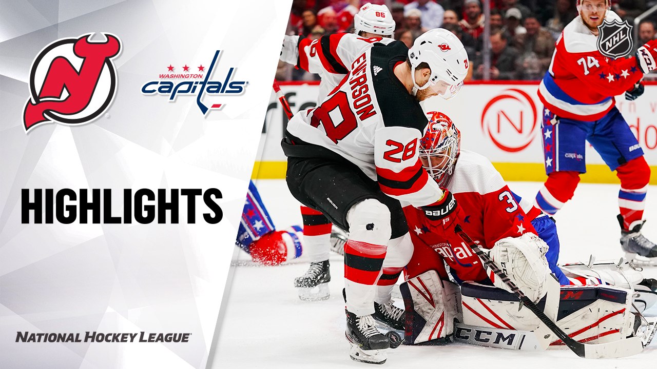 NHL Highlights | Devils @ Capitals 01/16/20