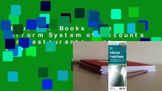 About For Books  The Uniform System of Accounts for Restaurants  For Online