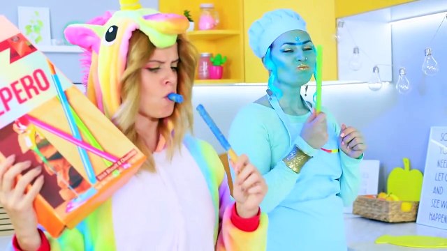 6 DULCES DE UNICORNIO GIGANTES vs EN MINIATURA / INCREÍBLES RECETAS DE POSTRES DE UNICORNIO