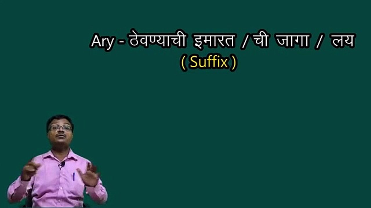 Suffix (Word Formation ) by Jagdish Wandile Sir