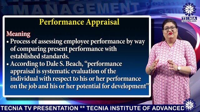 BBA || Ms. Keenika Saini || Performance Appraisal || TIAS || TECNIA TV