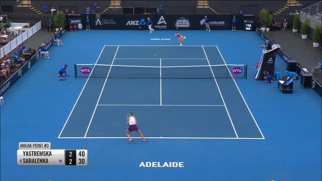 Yastremska upsets Sabalenka to reach Adelaide final