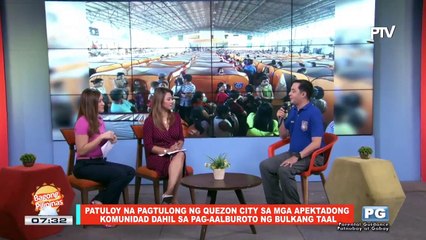 ON THE SPOT: Patuloy na pagtulong ng QC sa mga apektadong komunidad ng pag-aalburoto ng Bulkang Taal