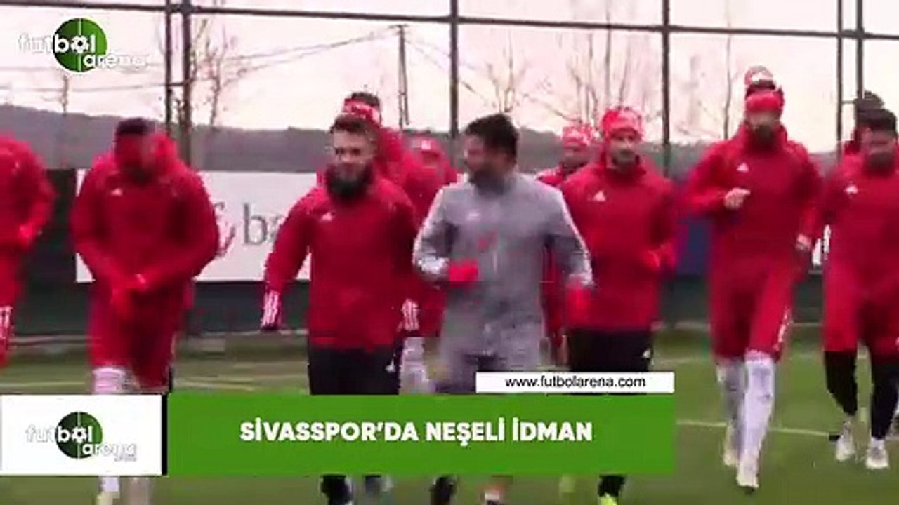 Sivasspor'da neşeli idman