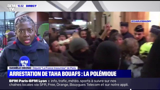 Arrestation de Taha Bouafs: Ça en défrise beaucoup qu'un jeune homme arabe puisse avoir ce statut juge Danièle Obono (LFI), qui ajoute c'est un journaliste, point