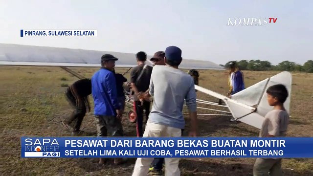 Gunakan Barang Bekas dan Mesin Motor, Pesawat Montir Ini Berhasil Terbang