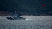 Çanakkale rus mayın tarama gemisi ve askeri römorkörü çanakkale boğazı'ndan geçti