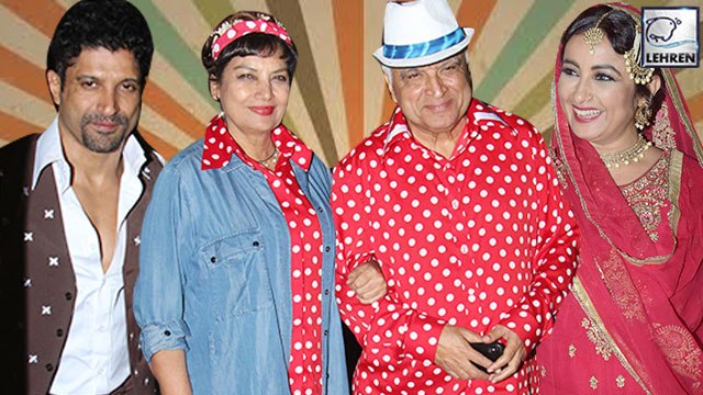 Celebs Flaunt Retro Looks On Javed Akhtar's 75th Birthday Bash