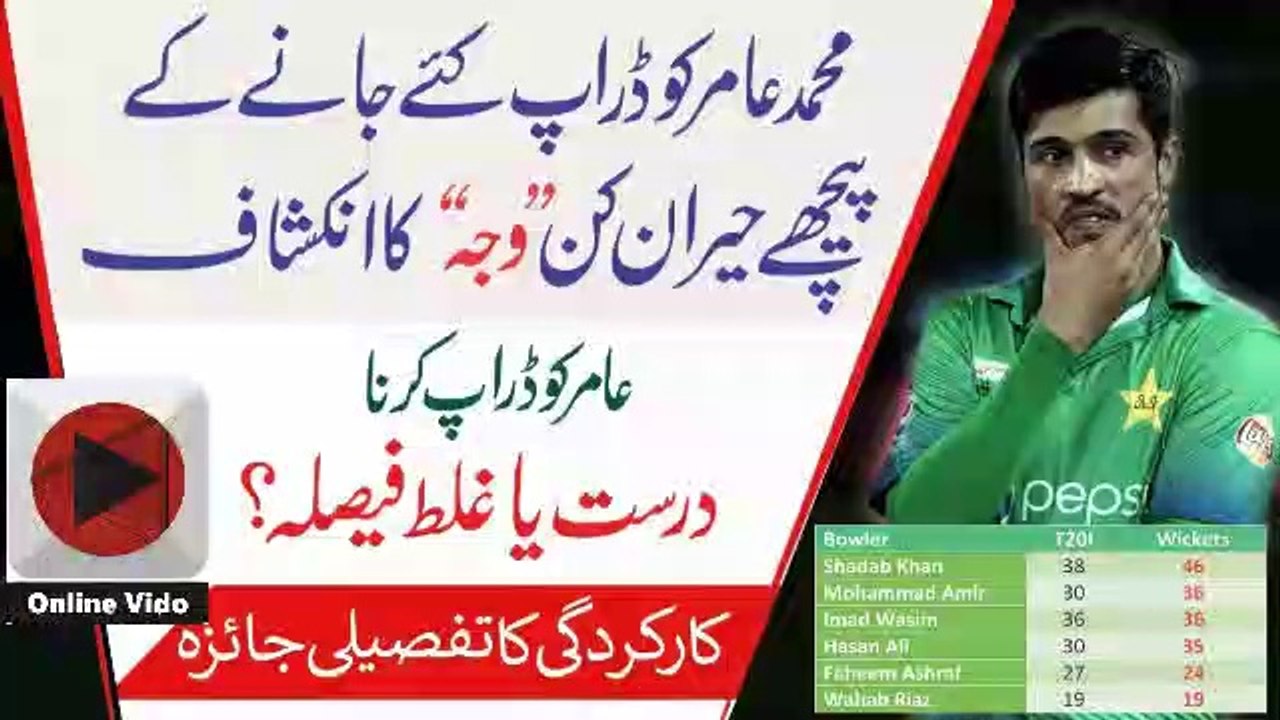 Stunningly reason behind dropping Mohammad Amir | Mohammad Amir bowling analysis