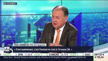 Paul Hermelin (Capgemini): Le fonds activiste Elliott rejette la nouvelle offre de Capgemini sur Altran - 17/01