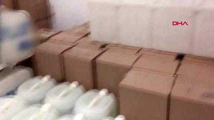 Sultangazi'deki sahte içki operasyonu kamerada