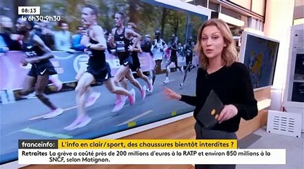 Pourquoi les baskets "Vaporfly" de la marque Nike, avec une lame de carbone dans la semelle, font polémique ? - VIDEO