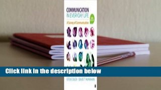 Full version  Communication in Everyday Life: A Survey of Communication Complete