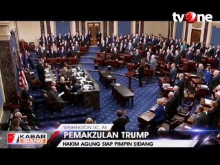 Jelang Sidang Pemakzulan Trump, Massa Masuki Gedung Senat
