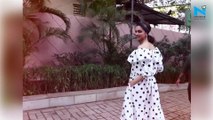 Watch, Deepika Padukone goes retro in black and white polka dot dress