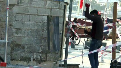 30 metrelik minarenin tepesinde ölüm yolculuğu