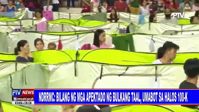 NDRRMC: Bilang ng mga apektado ng Bulkang Taal, umabot sa halos 100-K