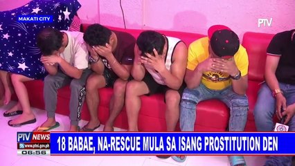 18 babae, na-rescue mula sa isang prostitution den