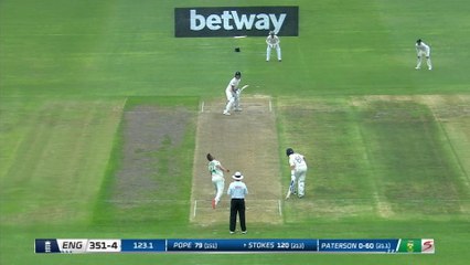 Stokes finally falls on 120