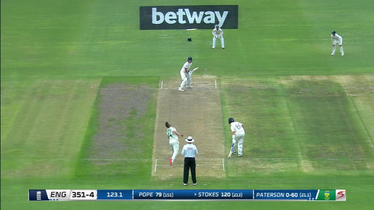 Stokes finally falls on 120