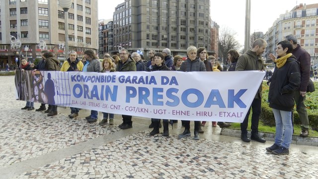 Sindicatos vascos protestan por la política penitenciaria a presos de ETA