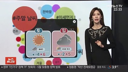[날씨트리] 주말 대체로 맑고 곳곳 먼지…동해안 비·눈