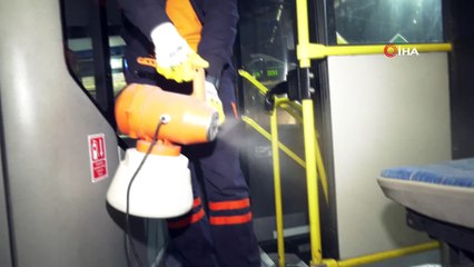 Ankara'da toplu taşıma araçları düzenli temizleniyor