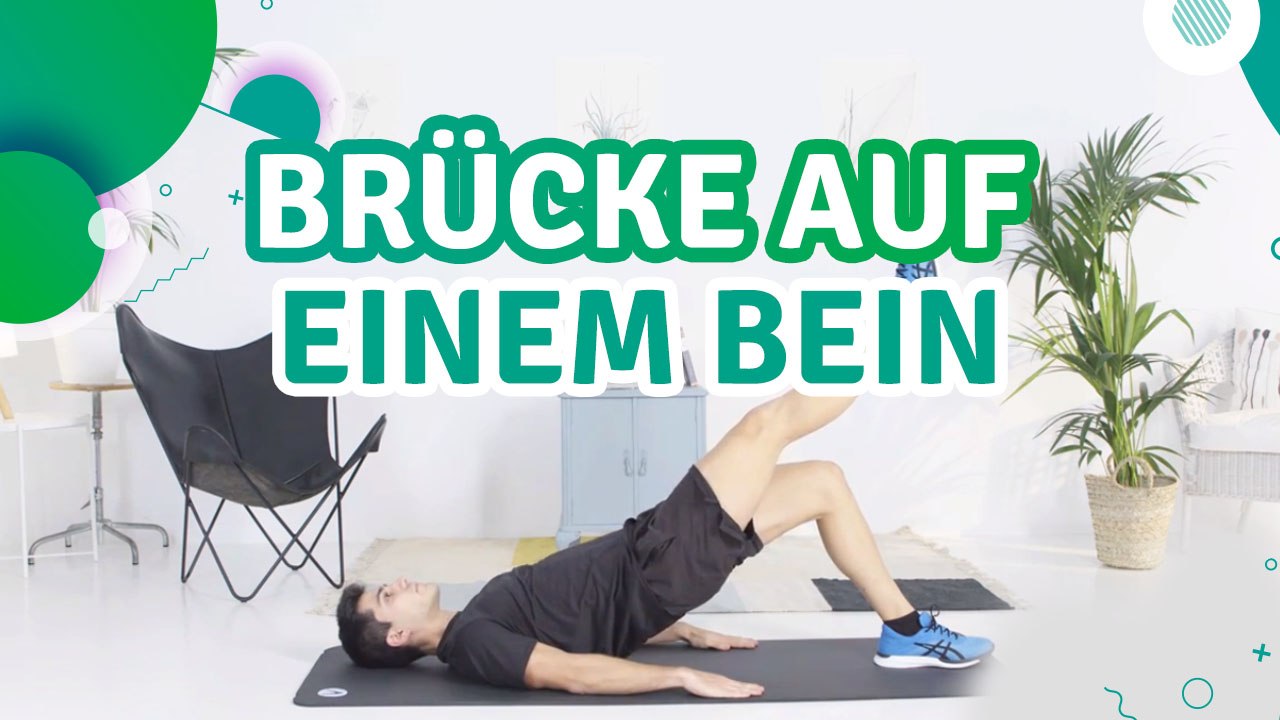 Brücke auf einem Bein - Du Bist Fit