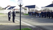Les policiers Lavallois ont rendu hommage ce vendredi au policier tué près de Lyon.