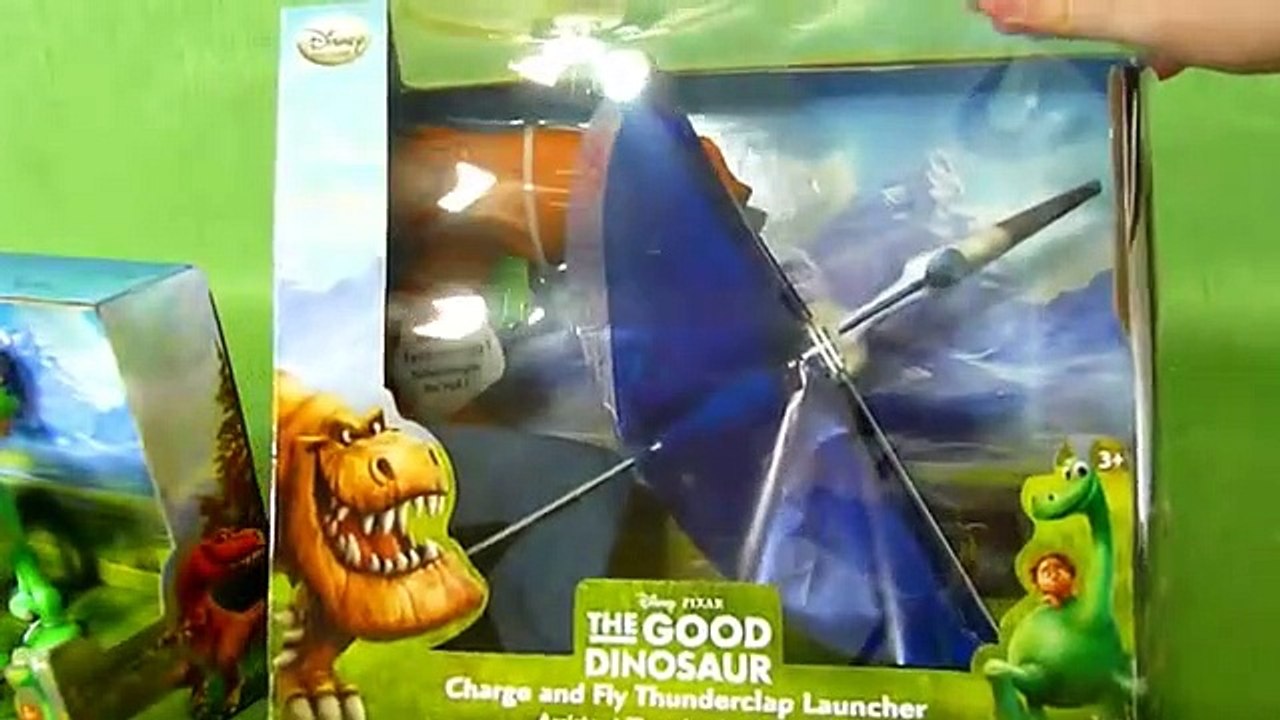 Disney's The Good Dinosaur Toys- Arlo, Spot and Thunderclap Charge and Fly Launcher Toy-