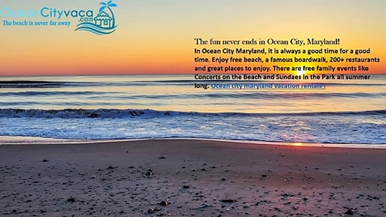 Ocean city maryland condo rentals