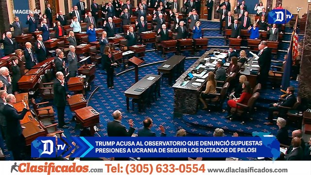 Trump acusa al observatorio que denunció supuestas presiones a Ucrania de seguir los dictados de Pelosi | EL DIARIO EN 90 SEGUNDOS