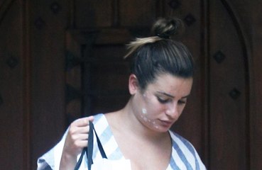 Lea Michele emotional over Cory Monteith in Glee