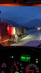 Alaskan Highway Backs Traffic due to Severe Weather Conditions