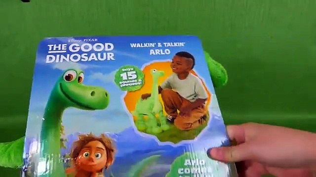 The Good Dinosaur Toys- Disney's Walking and Talking Arlo Plush Toy Review-