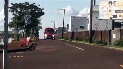 Mulher fica ferida em acidente de trânsito dentro da FAG