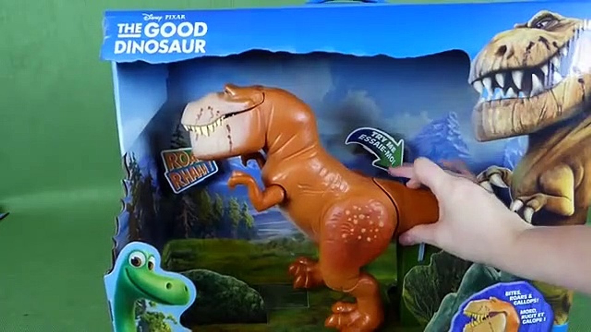 The Good Dinosaur Toys Galloping Butch Talking Arlo And Thunderclap Launcher Dinosaur Toy Review Video Dailymotion